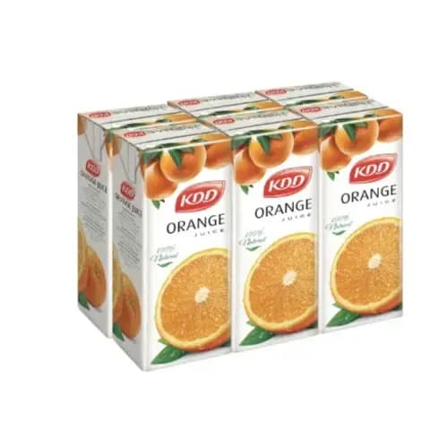 Kdd Orange Juice UHT 6*180 Ml