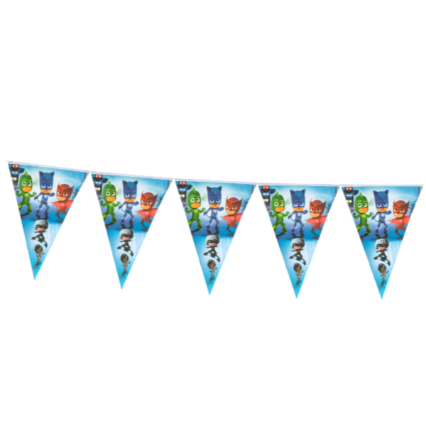 Cartoon  Themed Kids Party Decoration Triangle Flag Banner (PIRS214)