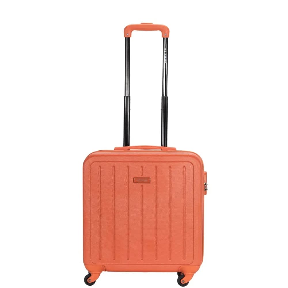 STARGOLD ABS Hardside Carry-On Luggage 360° Rotating 4 Wheels, SG-T81-Size 16 Reddish Orange