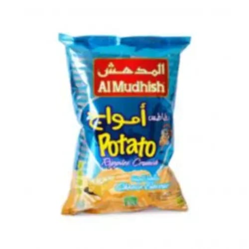 Al Mudhish Chips Potato Ripple Crunch Cheese 15Gm