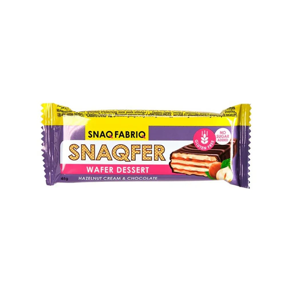 Snaq Fabriq Wafer Bar Hazelnut And Belgian Chocolate 45G