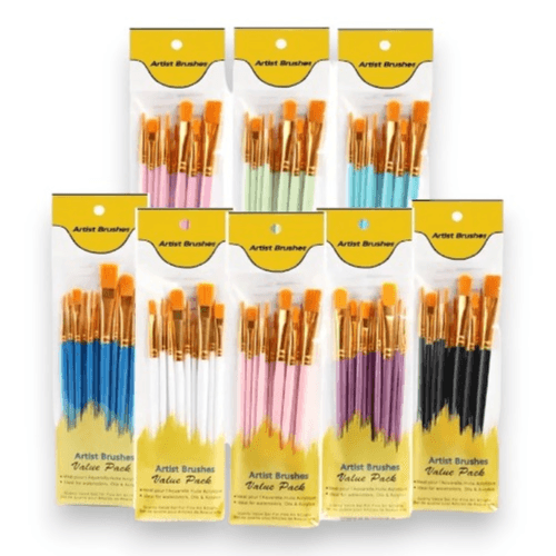 10pcs Oil Painting Pen Plastic Rod Watercolor Water (Pink)