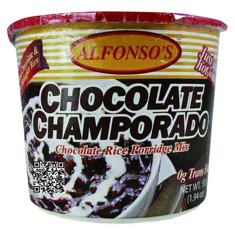 Alfonsos Chocolate Champorado Rice Porridge, 55g