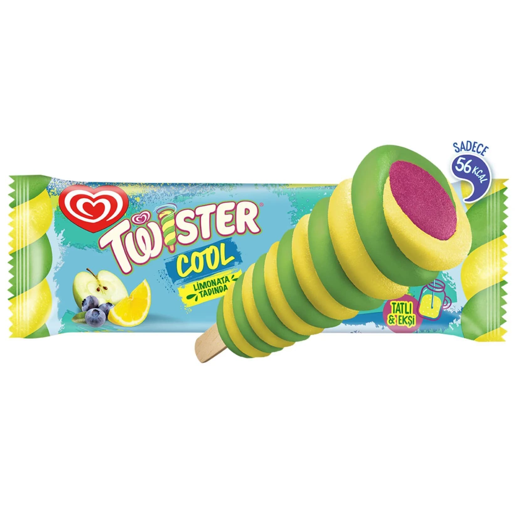 Wall's Twister Cool Lemodade Ice Cream Stick, 65ml