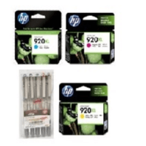 SET OF HP 920XL Cyan Magenta Yellow + SET PEN UB157C