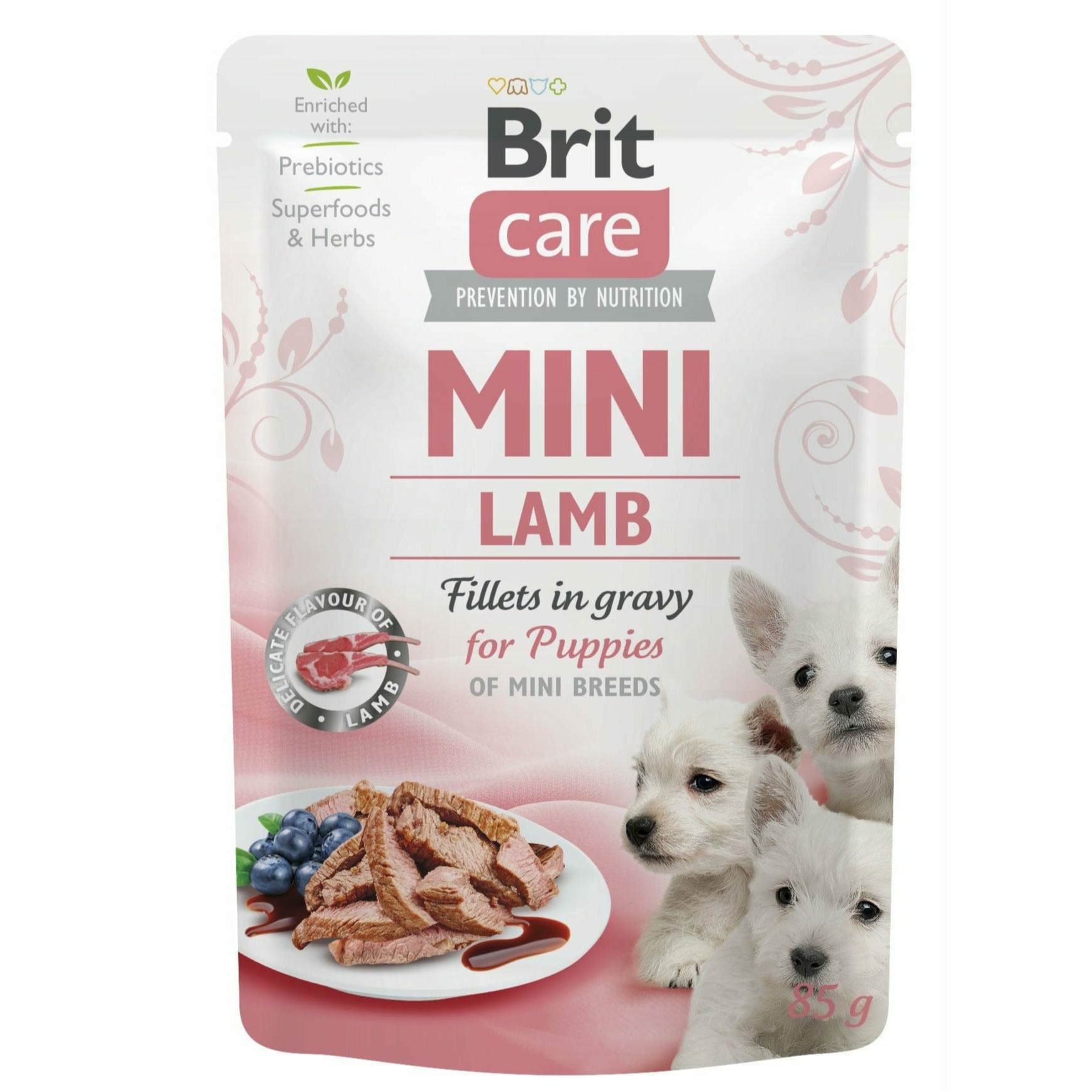 Brit Care Mini Puppy with Lamb fillets in gravy 85 g