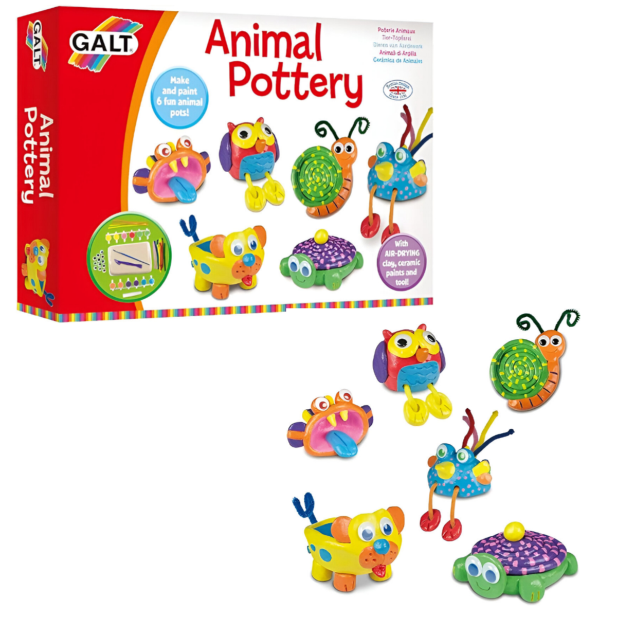 Galt Animal Pottery Craft Kits Toy - For Kids -(DGFS128)