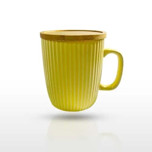 Morning Mugs With A Gift Bag And Card-Color Yellow