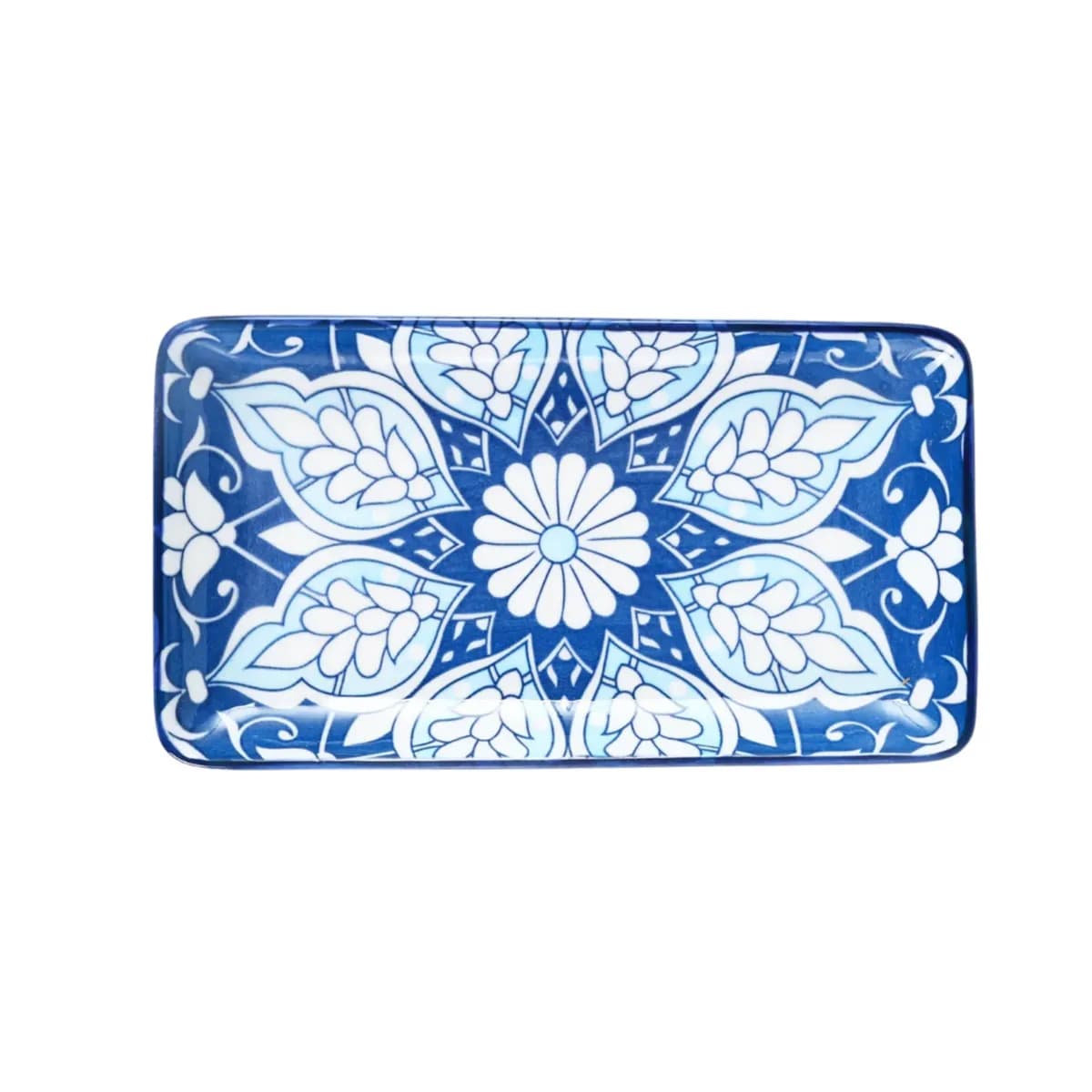 che brucia mosaic design rectangular plate 8.875 x 22.5 cm