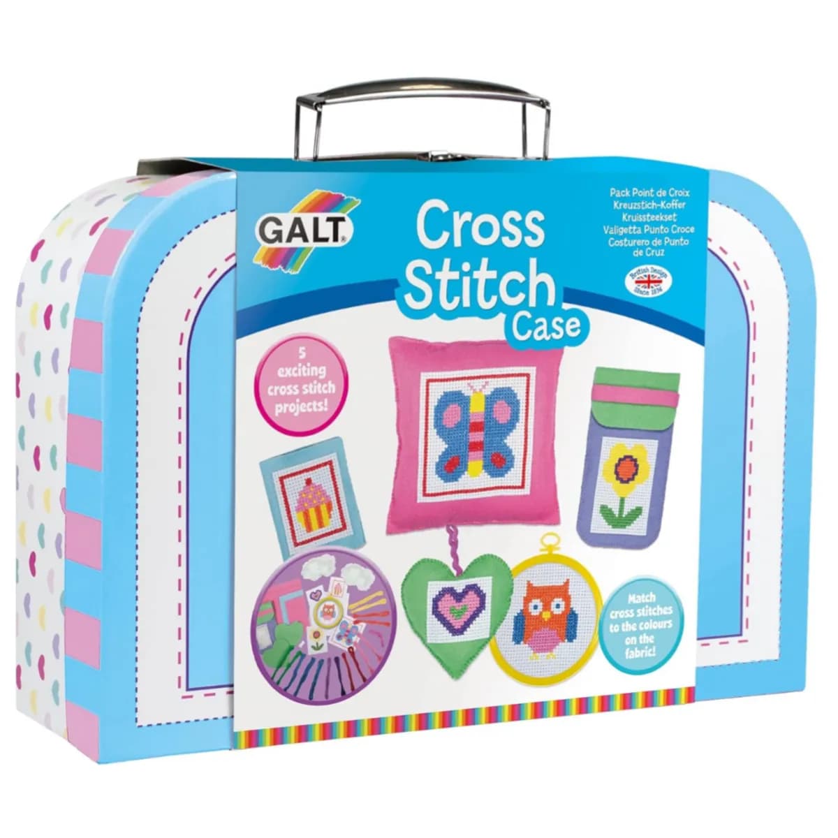 Galt Art & Craft Cross Stitch Case  Kit for Kids - CRFS47