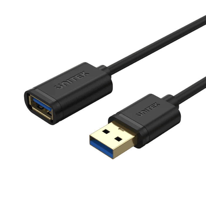 UNITEK USB 3.0 A Male to A Female Extension Cable,  2 Meter | Y-C459GBK