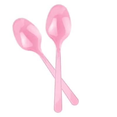 Pink Spoon 25 Pcs Per Pack