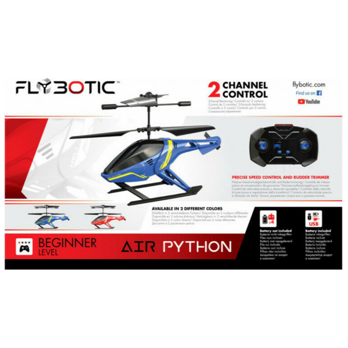 Silverlit Flybotic Air Python Remote Control  Helicopter Toy For Kids - DEFS08