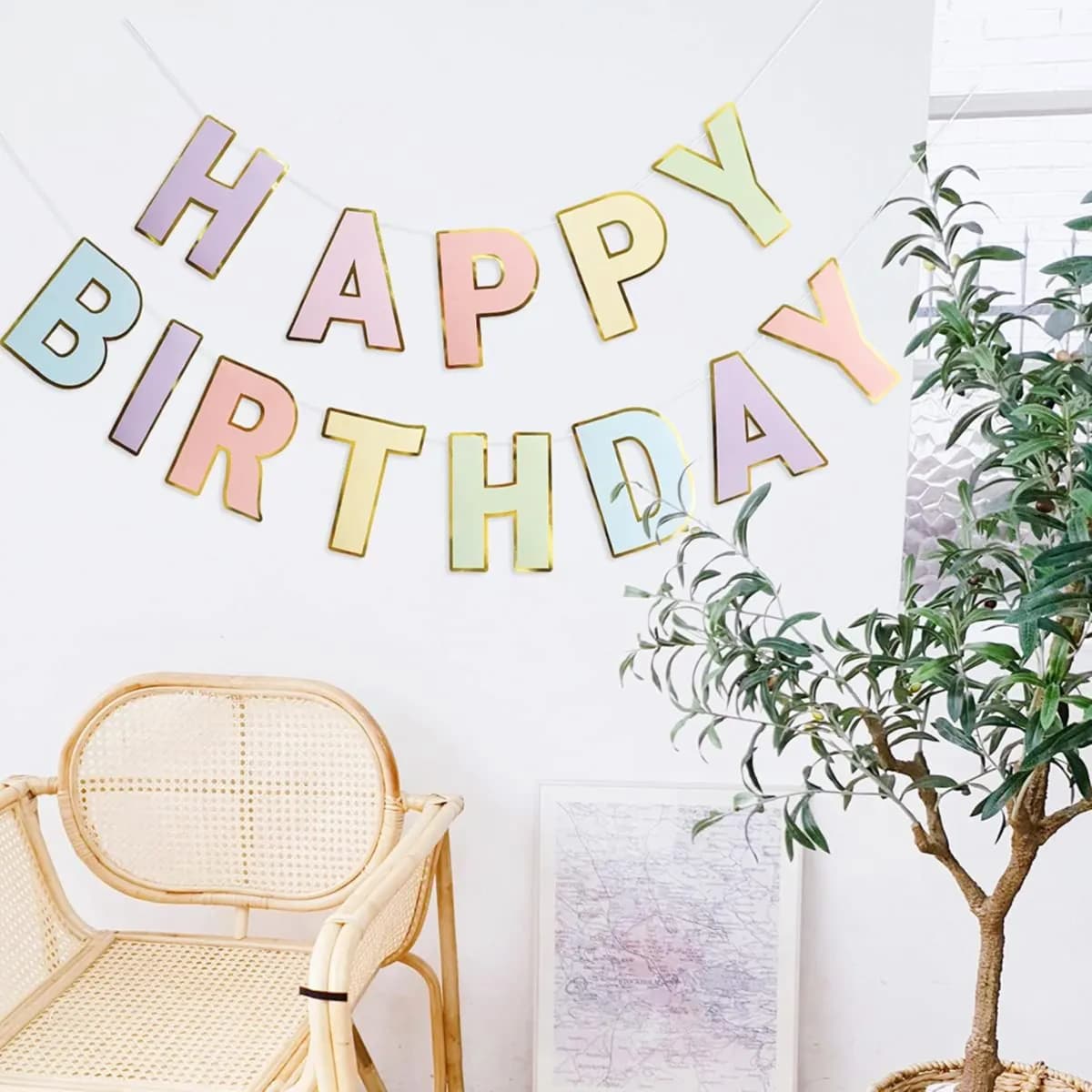 Pastel Birthday Banner