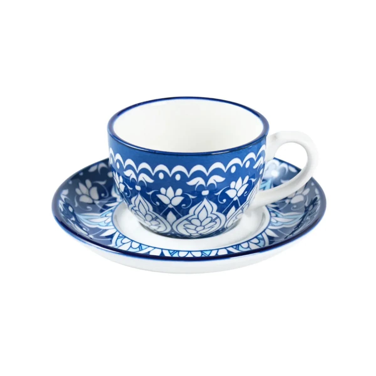 che brucia mosaic design cup and saucer 200ml