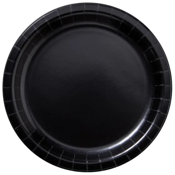 Black Plates 8 Pcs Per Pack