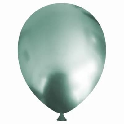 Chrome Green 12 Inch Helium Filled Balloon