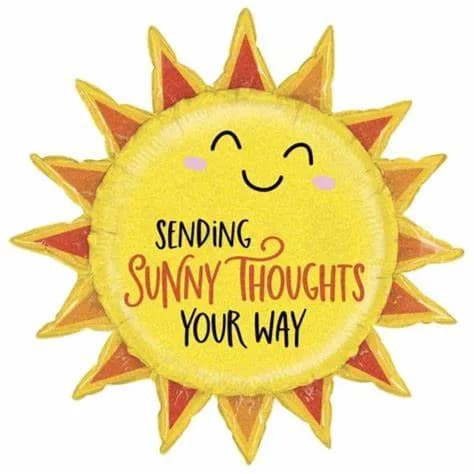 Sunny Thoughts Sun Helium Balloons (30In) Italy