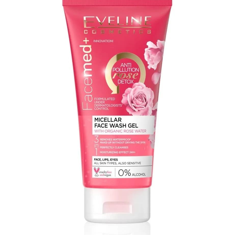 Eveline Facemed+pur Rose Facial Wash Gel 150 Ml