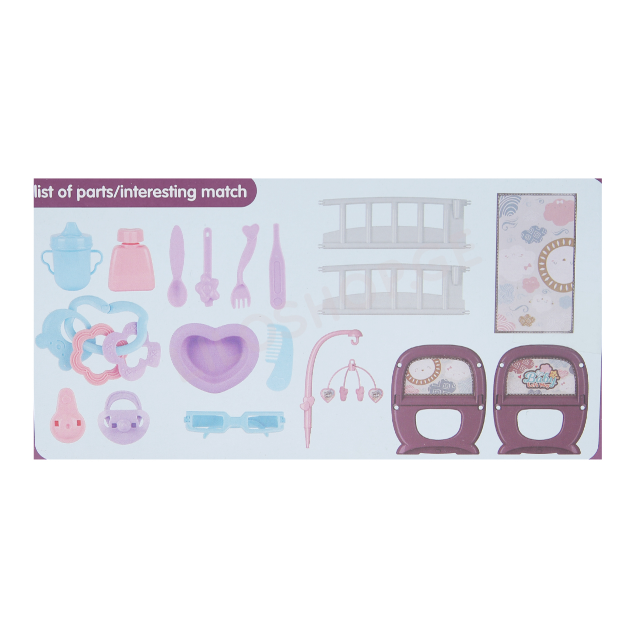 Baby World Doll with bed and accessories