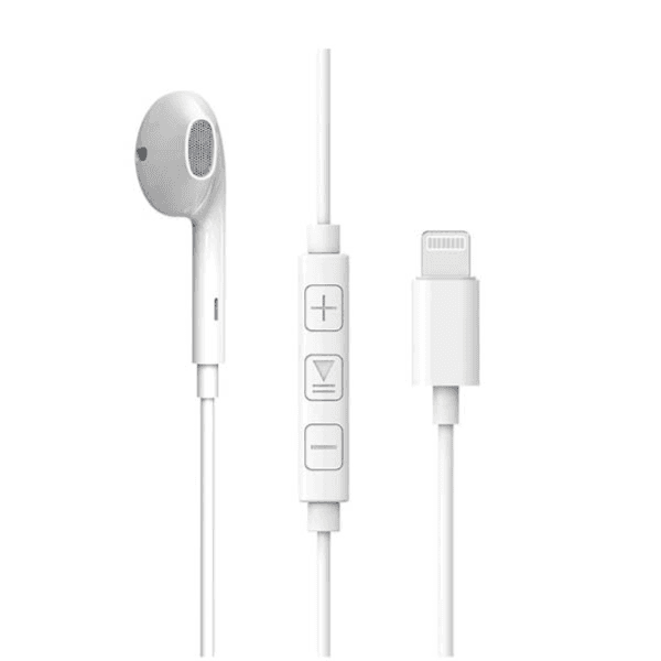 SOUL 6M3 Wired Mono Headset with Lightning Connector – White