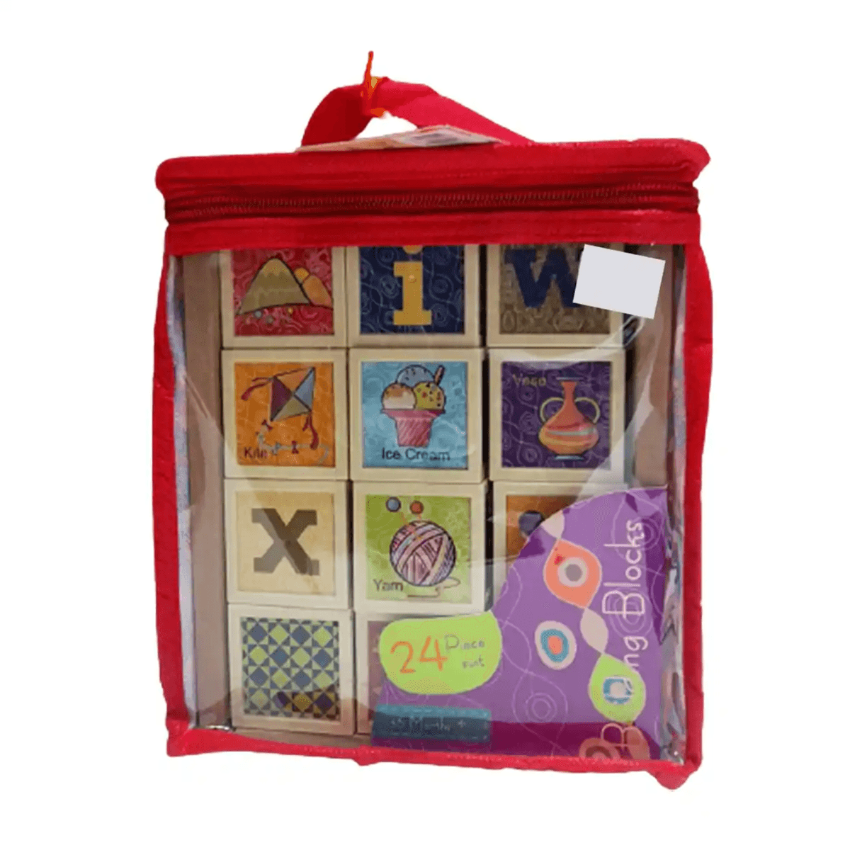 Letters And Numbers Building Blocks Set 24Pcs 3Yrs+