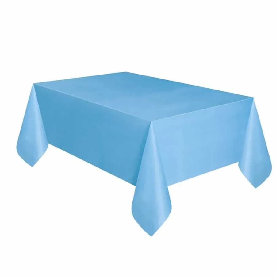 Plastic Table Cover Skyblue (135cm X 270cm)