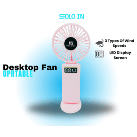 Solo In Desktop Fan Pink SL-F01