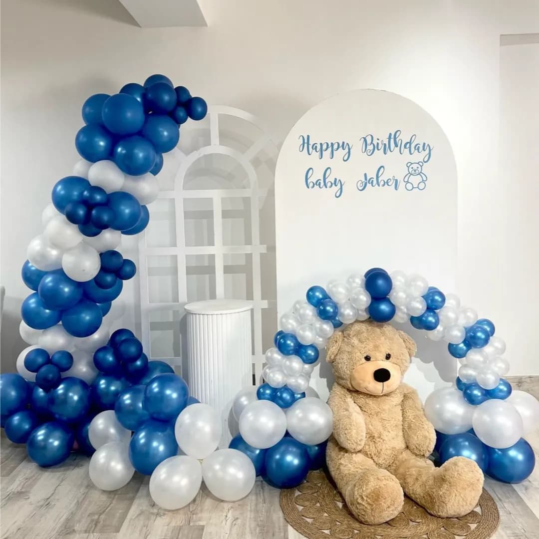 Birthday Stand With Balloon Arrangement