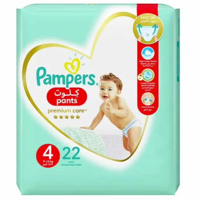 Pampers Premium Care Pants S4 Baby Diaper 22 Pc