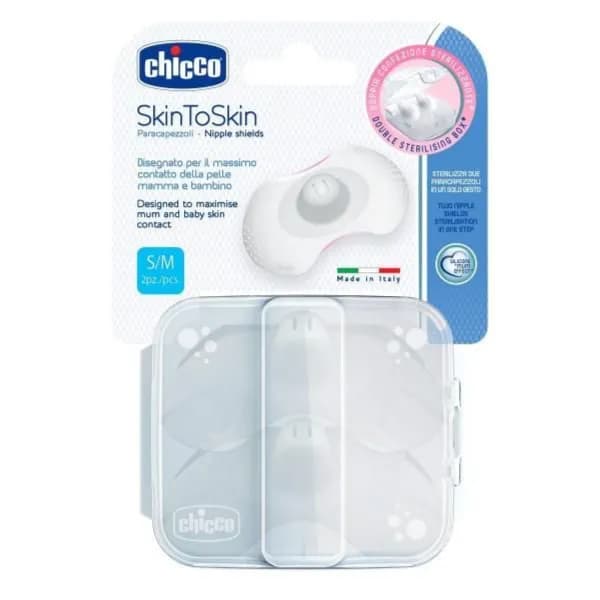 chicco nipple shield silicon 2pc s-m