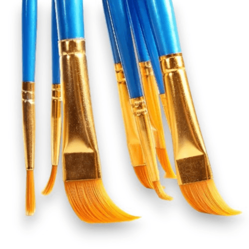 10pcs Oil Painting Pen Plastic Rod Watercolor Water (Blue)