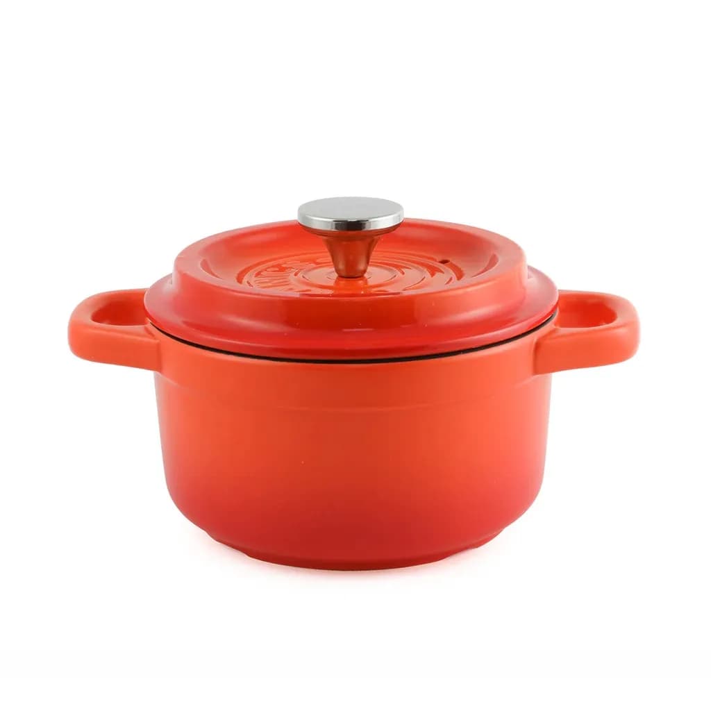 Che Brucia Direct Fire Orange Ceramic Cooking Casserole 3Liter