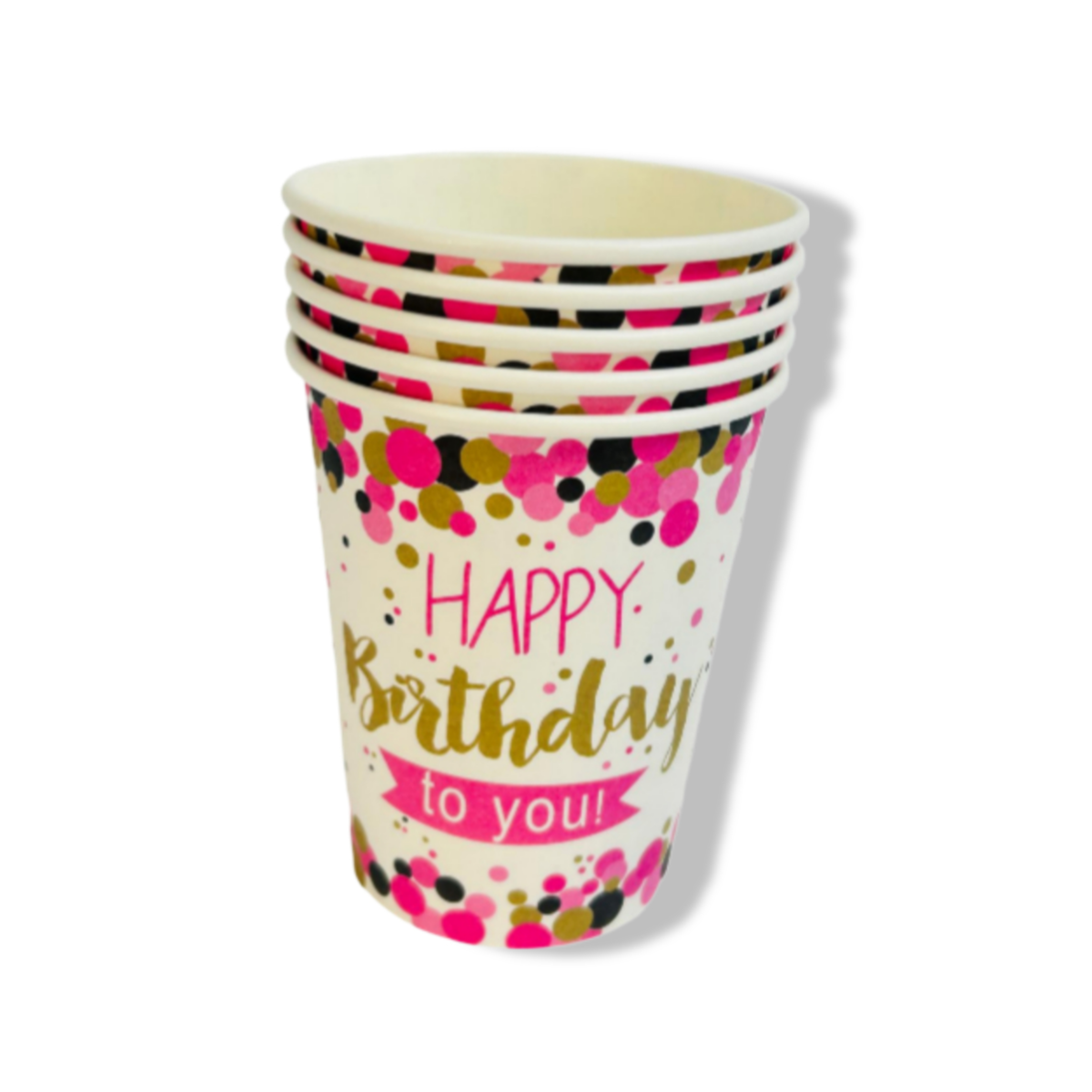 Happy Birthday Design Party Paper Cup 10 Pieces Set - PIGC209