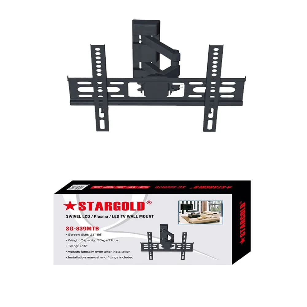 Stargold TV Wall Mount for 23-55 Inches TV Monitor, SG-839MTB