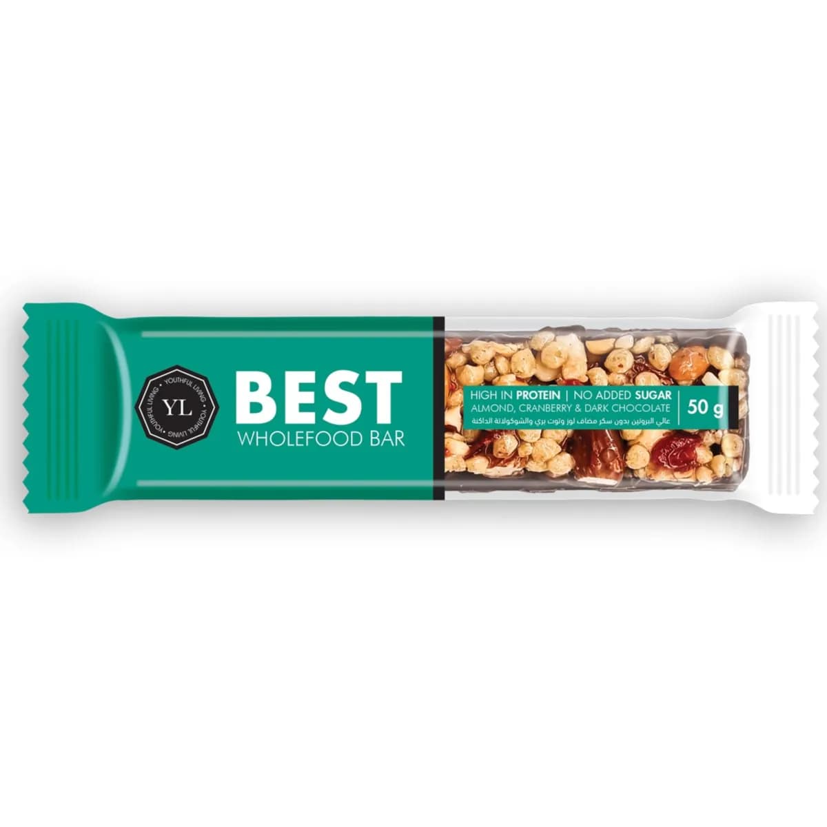 Best Wholefood Protein Bar Almond & Cranberry Dark Chocolate