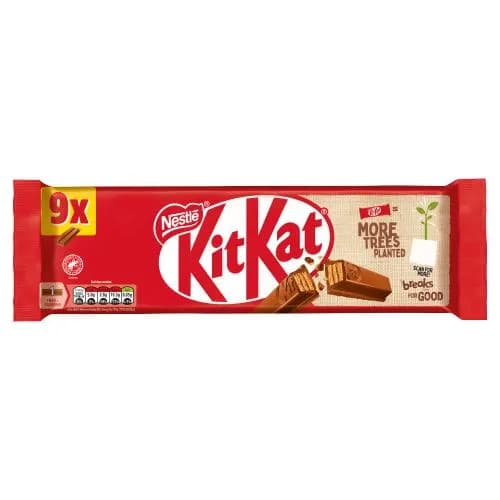 Kitkat 2 Finger Milk Chocolate 9 Bars x 20.7G