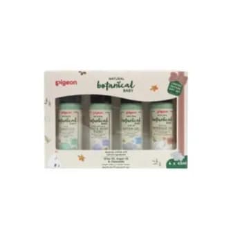 Pigeon Botanical Baby Gift Set 4pcs *45ml (Shampoo, Head&Body wash, Water gel & Massage Oil)