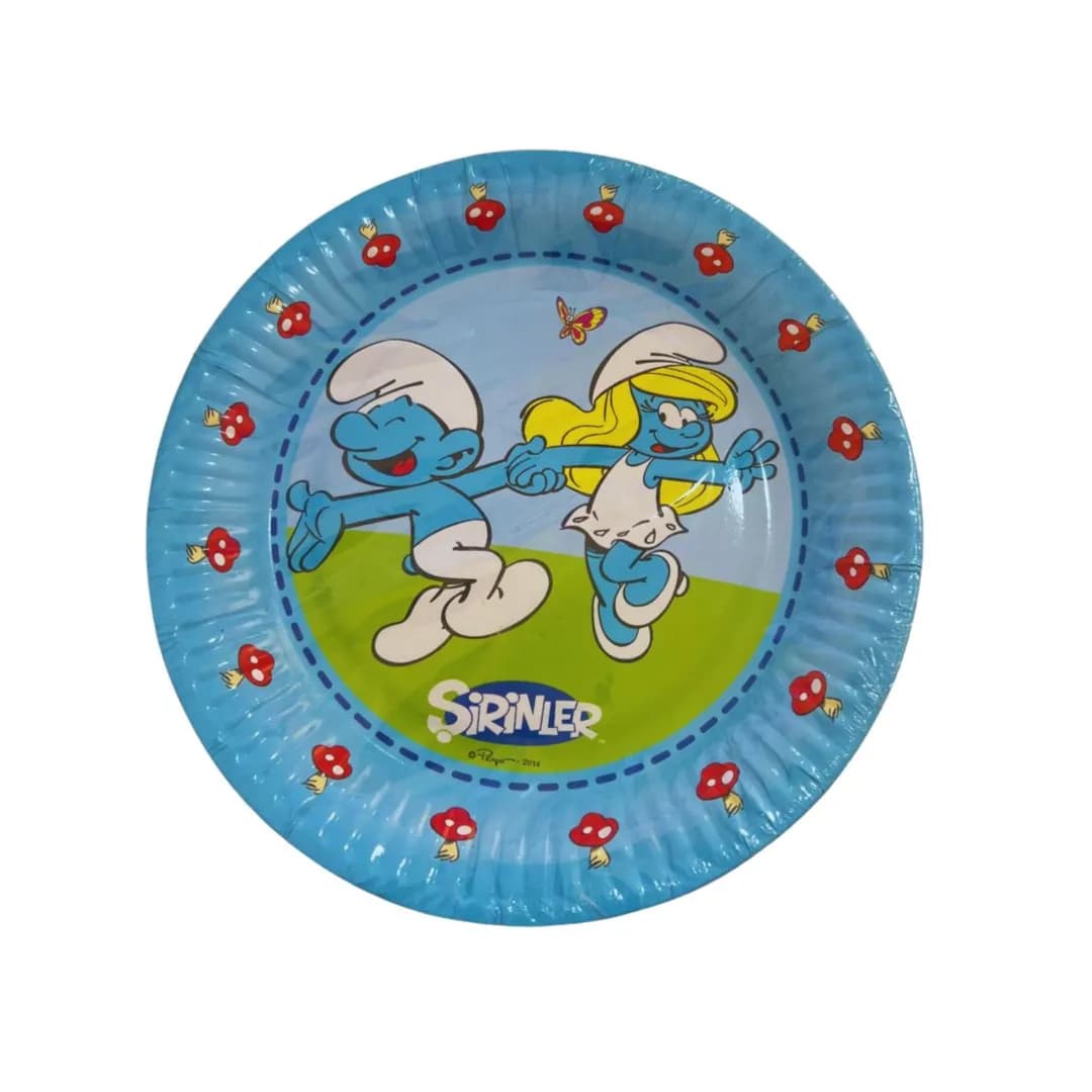 Smurfs Paper Plate 8 Pcs