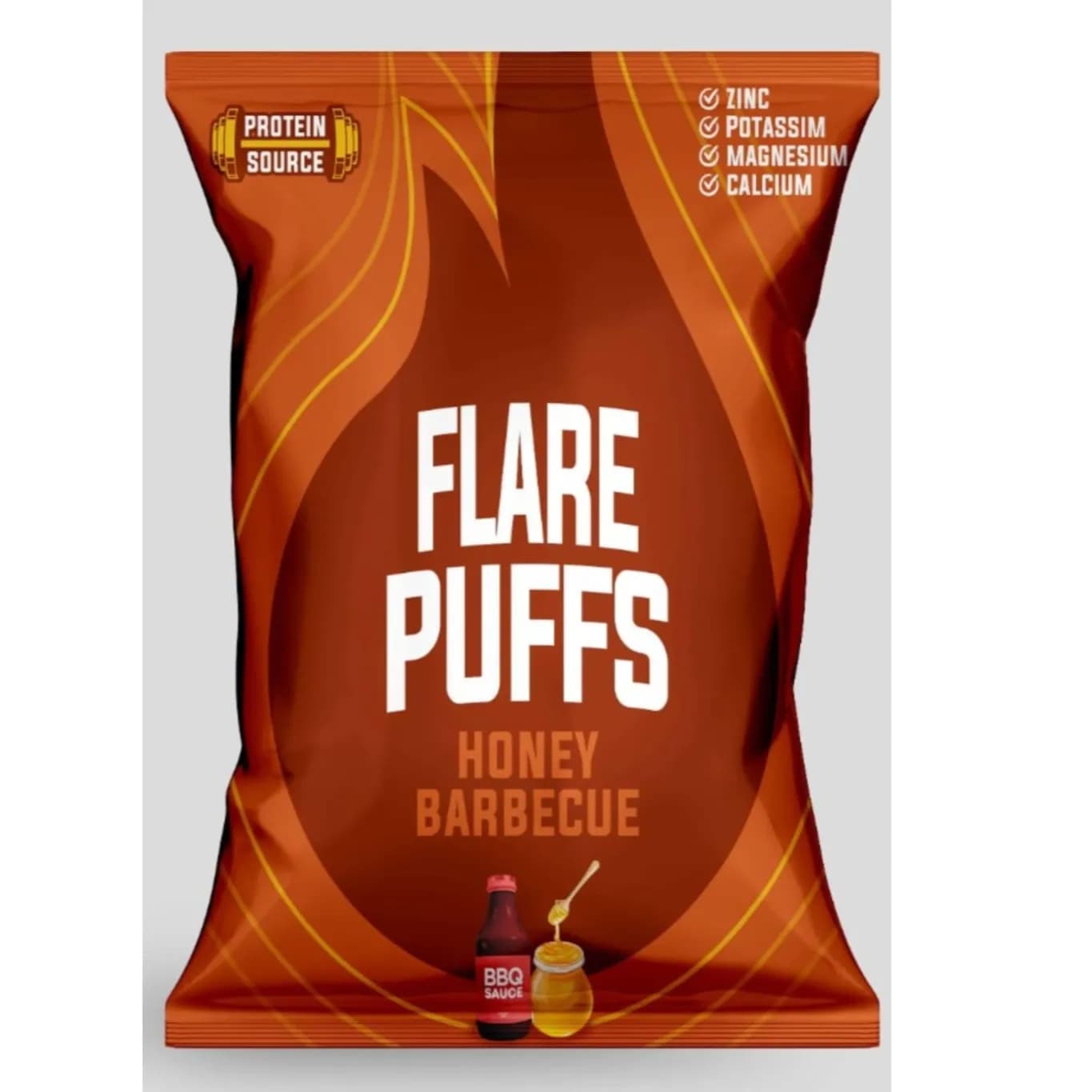 Flare Protein Puffs Honey Barbecue Flavor 35g