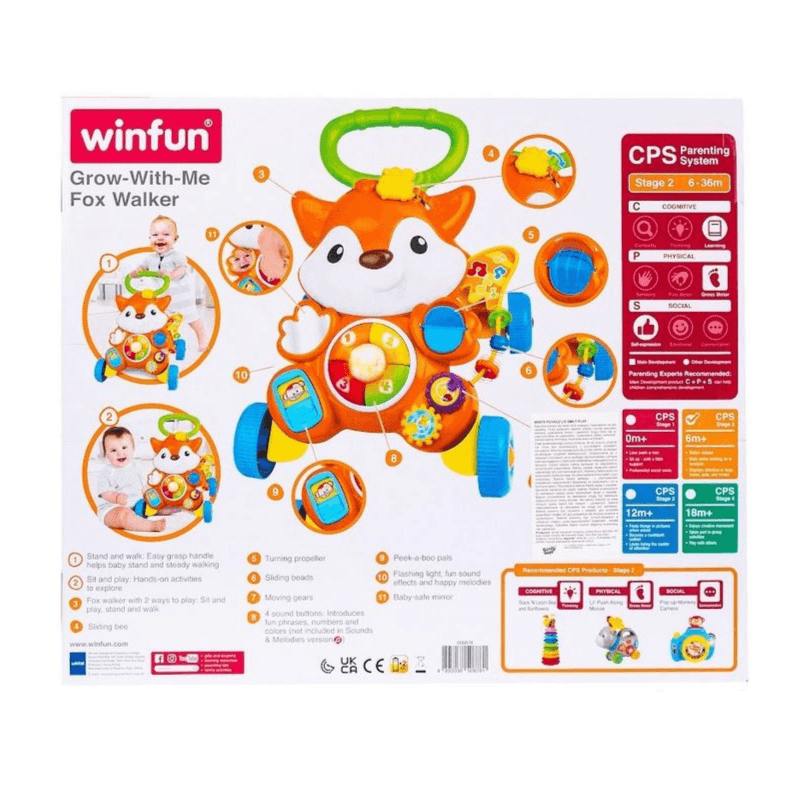 Winfun - Grow With Me Fox Walker For Kids