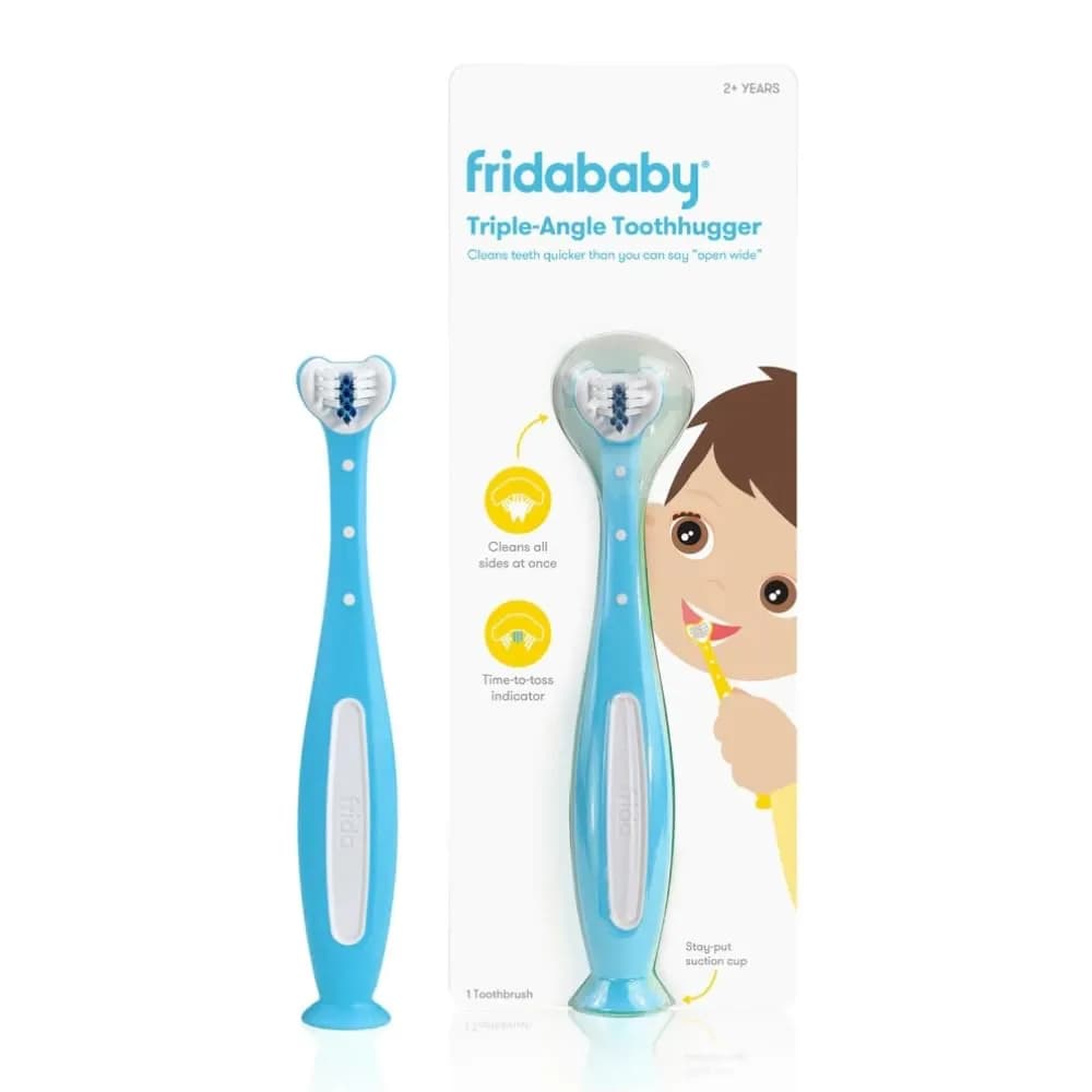 Triple-Angle Toothbrush for Oral Care by FridaBaby, Blue