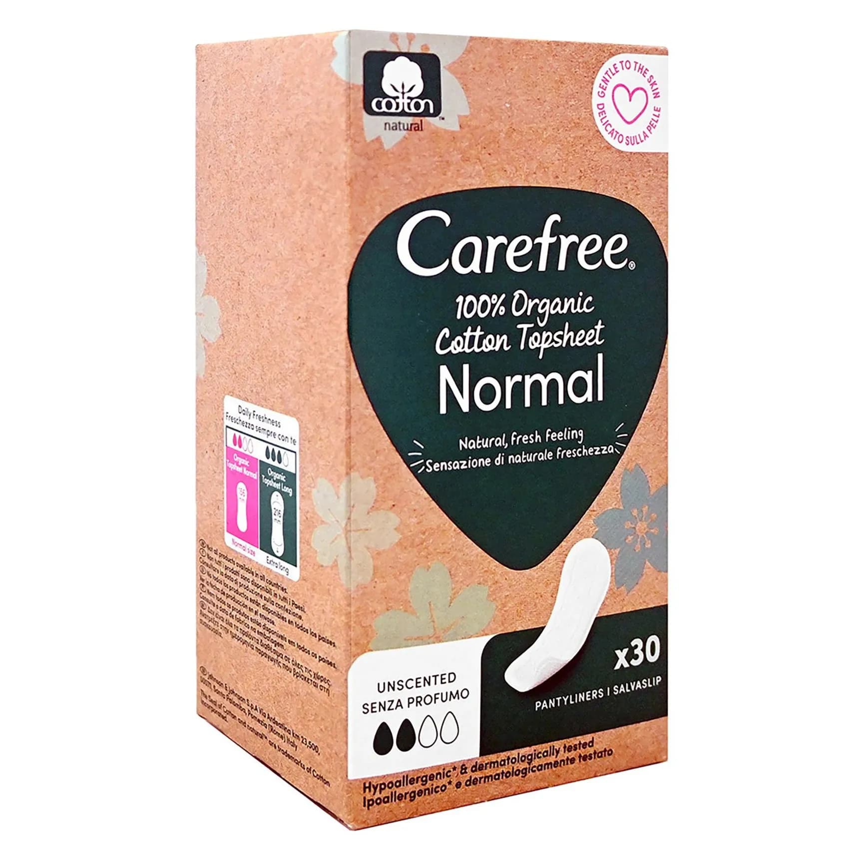 Carefree Organic Normal Cotton 30pcs