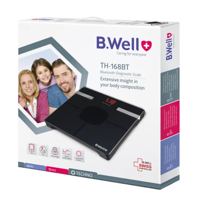 bwell th 168BT bluetooth body fat scale