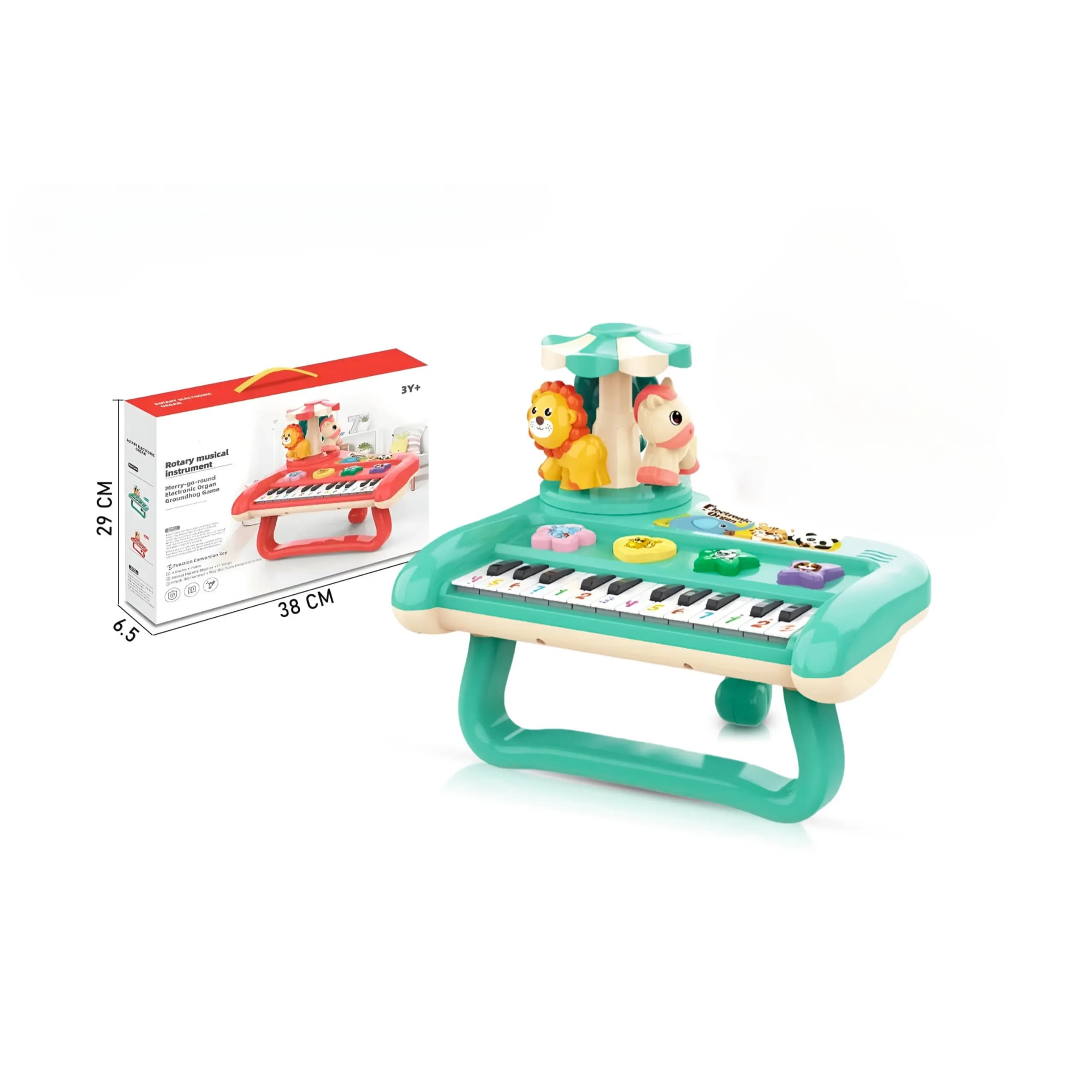Electronic Organ With Light Projector Musical Piano For Kids - LMIS38