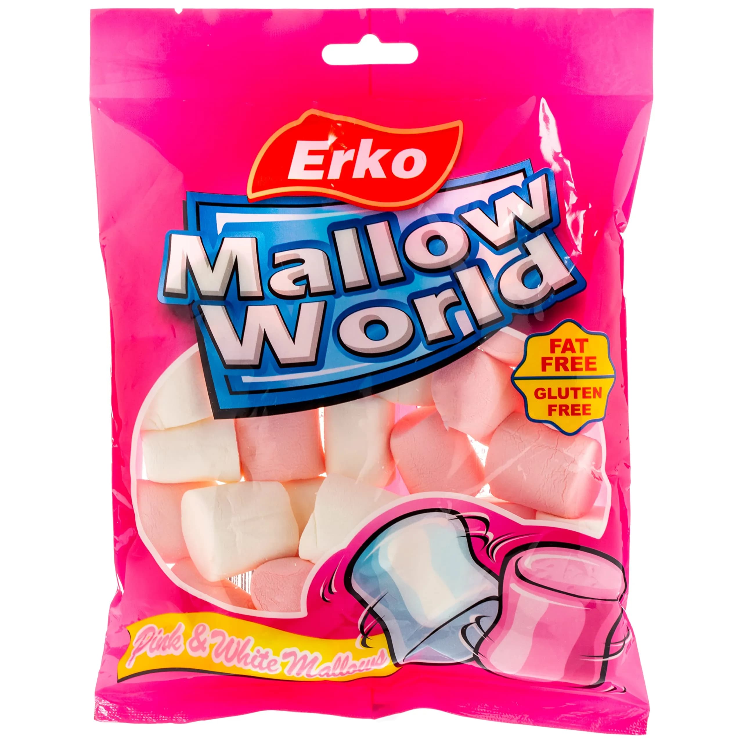 Erko Mallow World Pink & White Mallows 150g