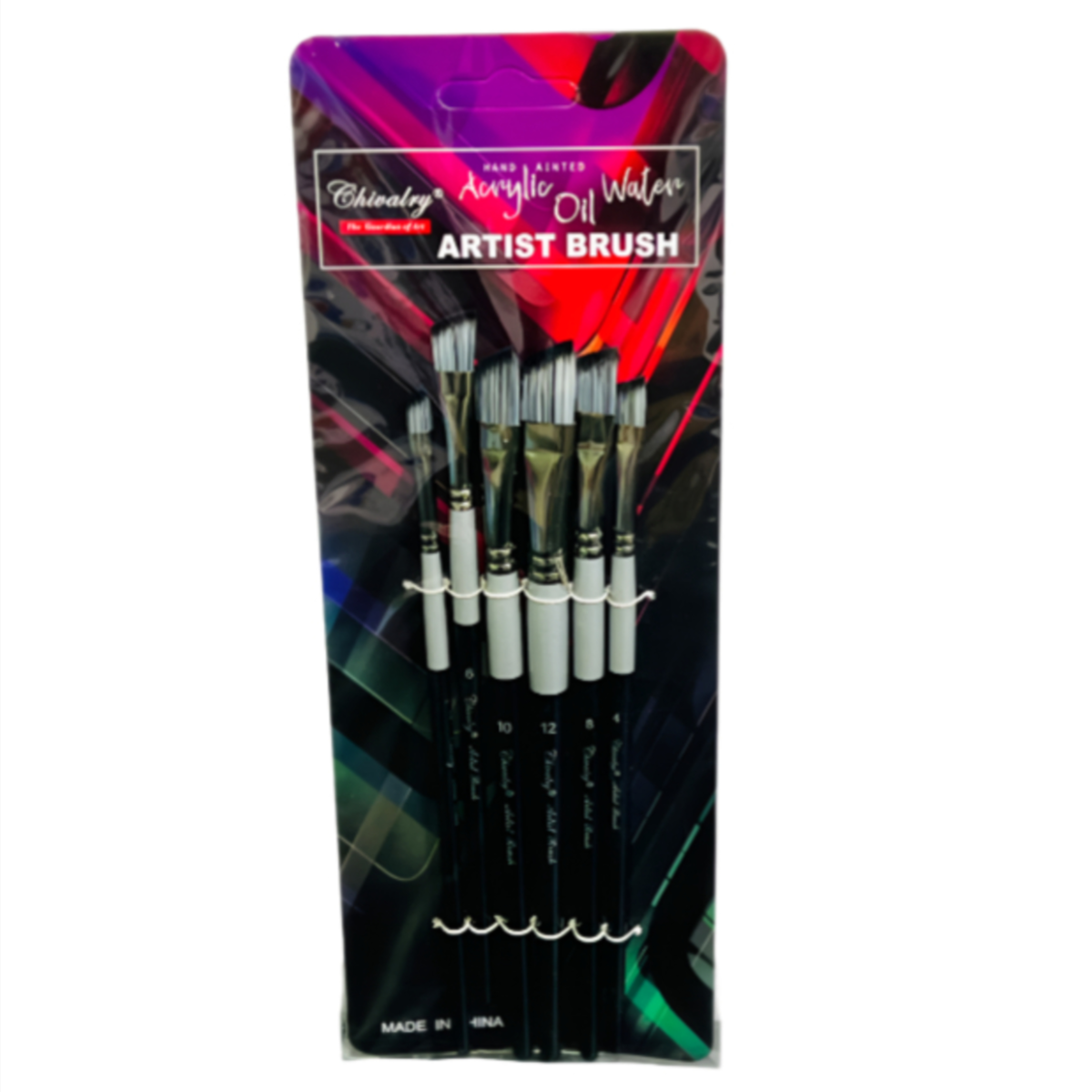 Chivalry Artist Brush For Painting-Pack Of 6 Pieces  -  (BHQL25)