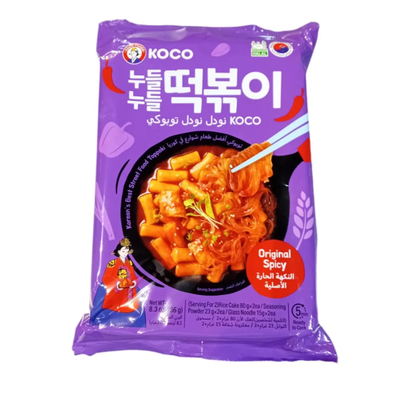 Koco Noodle Topokki Original Spicy 236g