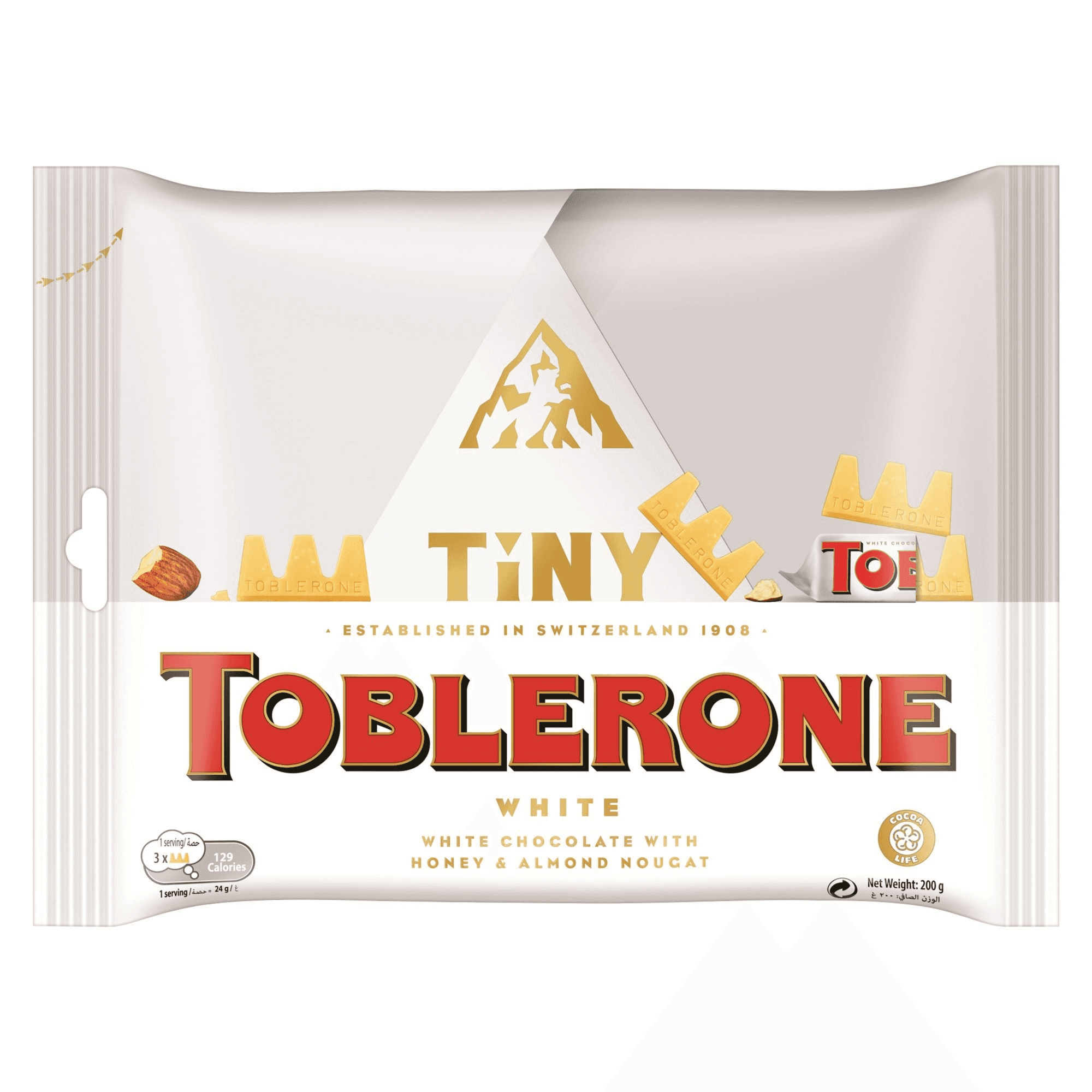 Toblerone Mini White Bag 200gm