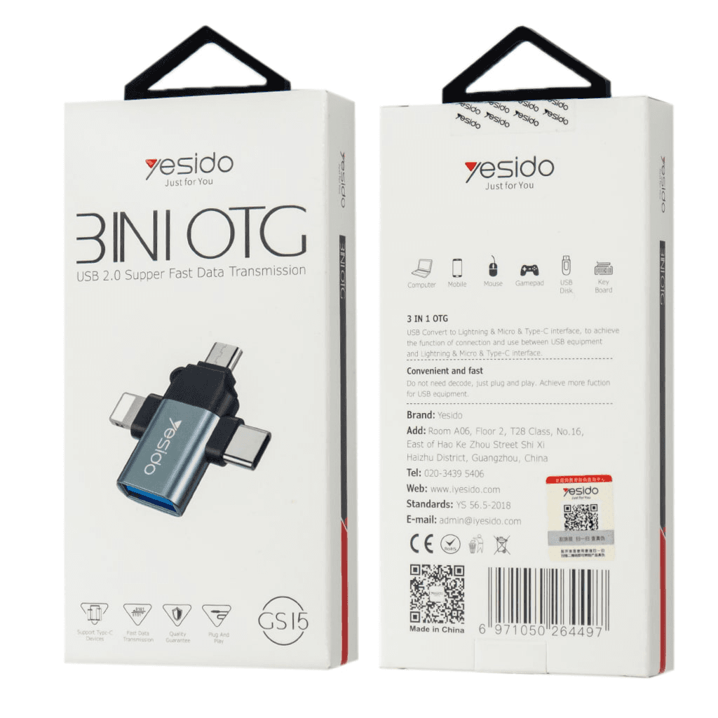 Otg Cable 3 In1  yesido